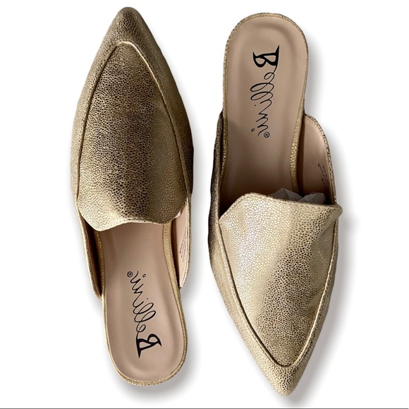 Bellini Shoes - BELLINI Formosa Gold Mules — Size 8.5 Wide